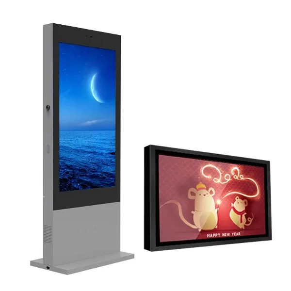 32/43/49/55 Inch Floor Standing Outdoor Waterproof HD Android Totem Kiosk Touch Screen Digital Signage Lcd Advertising Display
