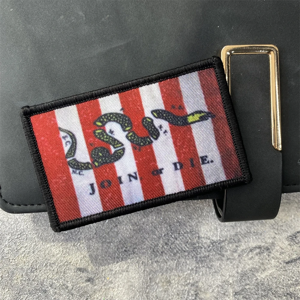 Sons of Liberty Flag Morale Emblem Patches Military Tactical Army Patriot Armband Printing Hook and Loop Backpack Hat Stickers
