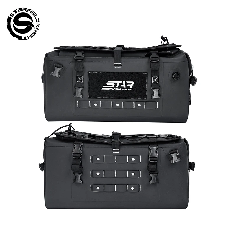 Star Field Knight New Motorcycle Bag 34L Rear Seat Pack Multifunctional Waterproof For Long-distance Travel Riding Gears Package