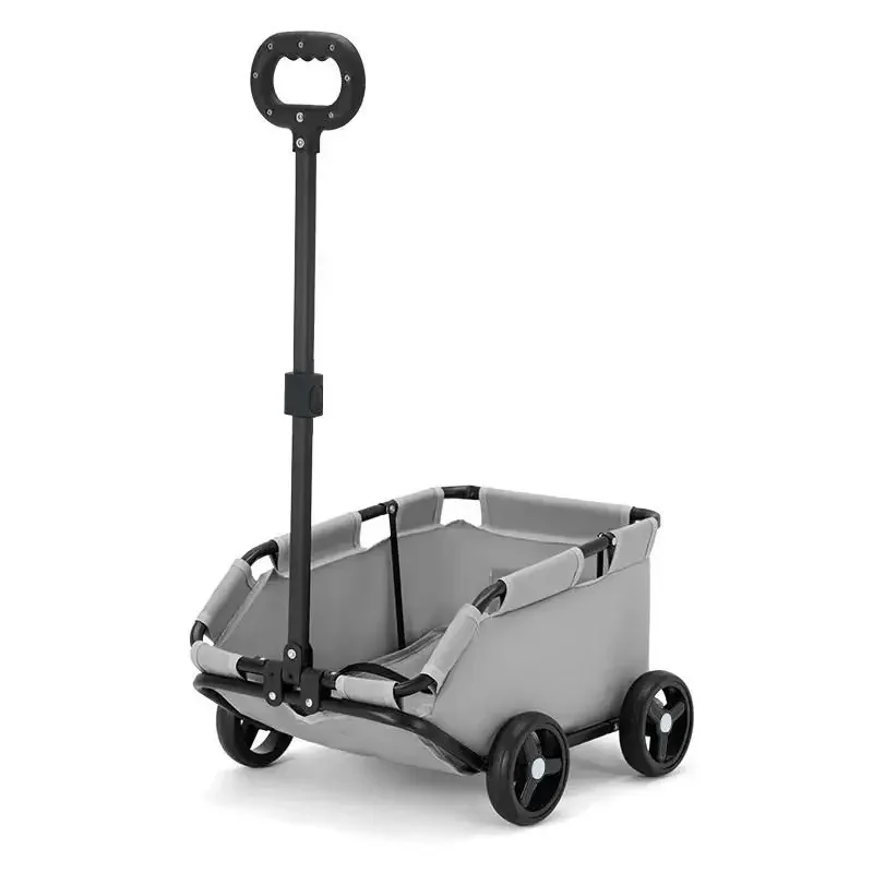 Small pet cart cat  pull cart lightweight foldable go out trolley walking dog separation