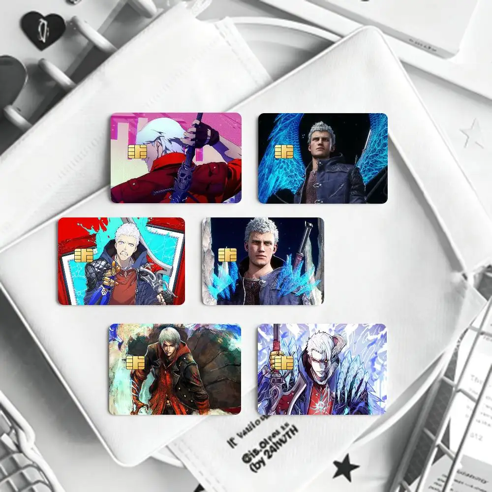 Devil May Cry DMC Nero Cool  Card HD Stickers Game Card Decal Card Matte Film Skin Small Chip Waterproof Sticker