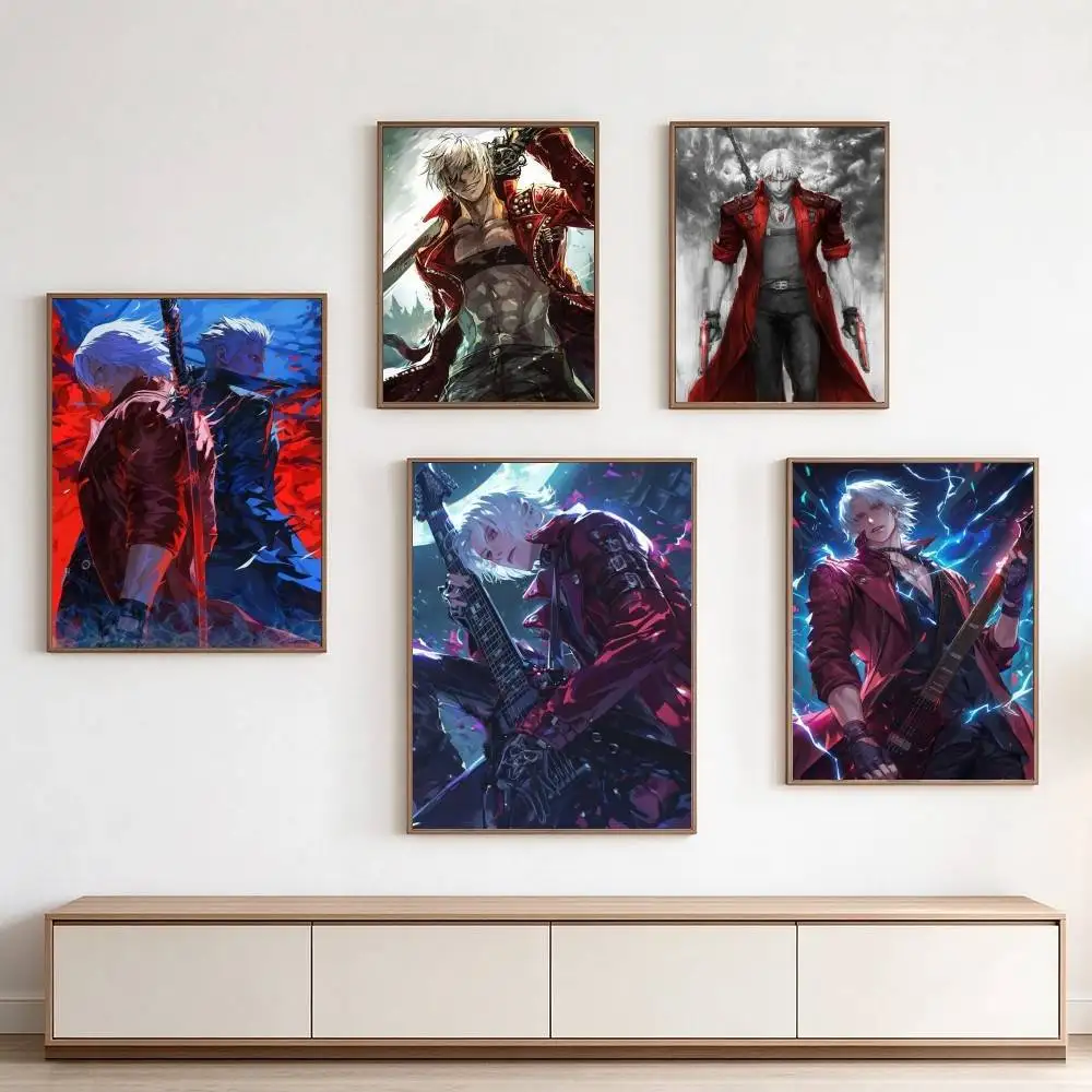 Devil May Cry G-GAME  Poster Waterproof Wall Art Sticker For Bar Living Room Vintage Decor High Quality Print Gift