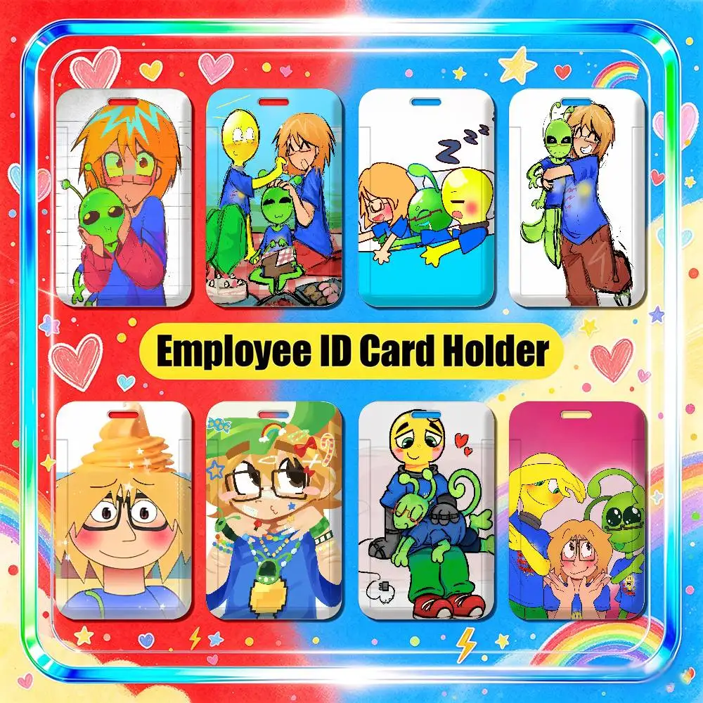 For Fact Attack Adventures Facty Employee ID Card Holder Office Work Student Bank Credit Decoration Case Badge