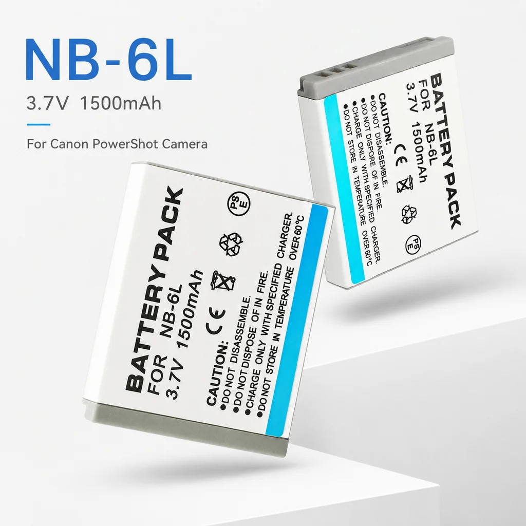 Digital Camera Battery NB-6L NB-6LH 1500mAh Li-ion Rechargeable For Canon PowerShot SX700 S120 S110 SX170 IS 280HS S95 SX270HS