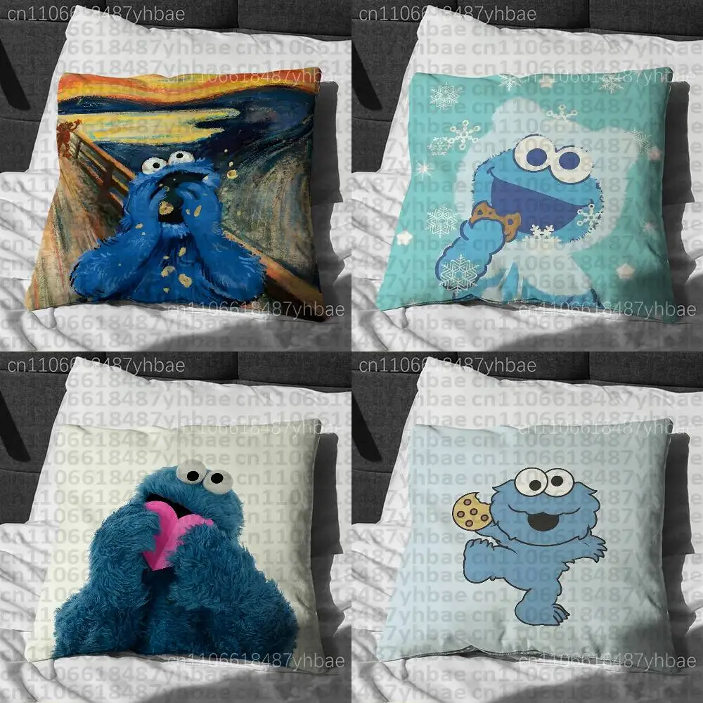 C-Cookies Monsters Cute Cushion Cover Pillow Cover Decor Pillowcase Printed Cushion Case For Couch