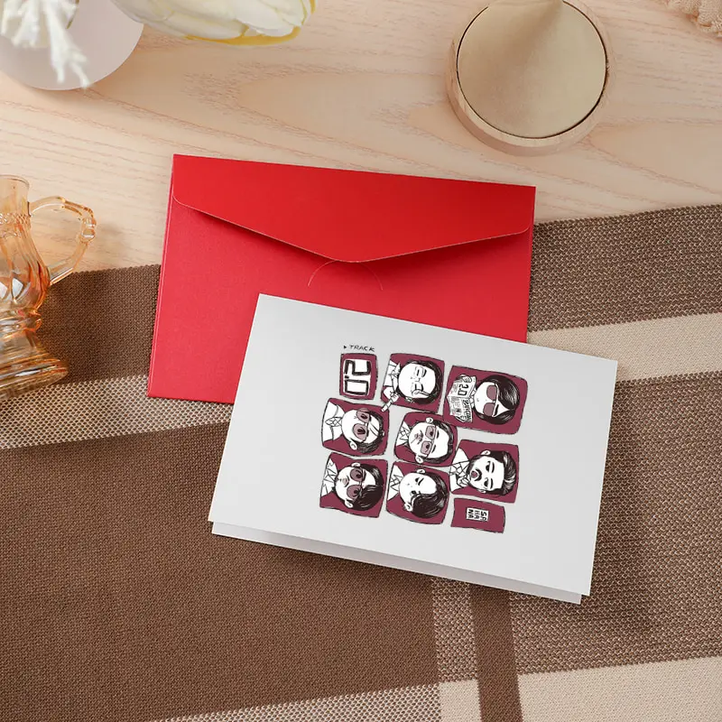 Arirang World Tour 2026 Greeting Card Print Blank Card for Birthday Thank You Gifts Kpop Fan Gift Fashion Greeting Cards