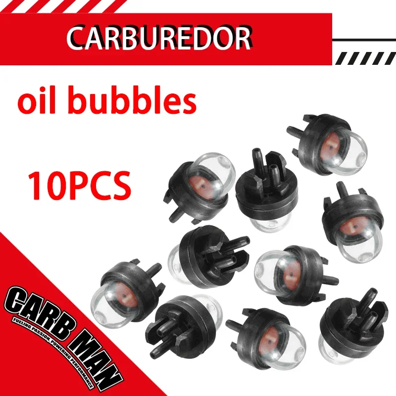 10Pcs Carburetor Oil Bubble Petrol Snap in Primer Fuel Bulb Pump For Ryobi Walbro Husqvarna Chainsaws Trimmer Carb Light Bulb