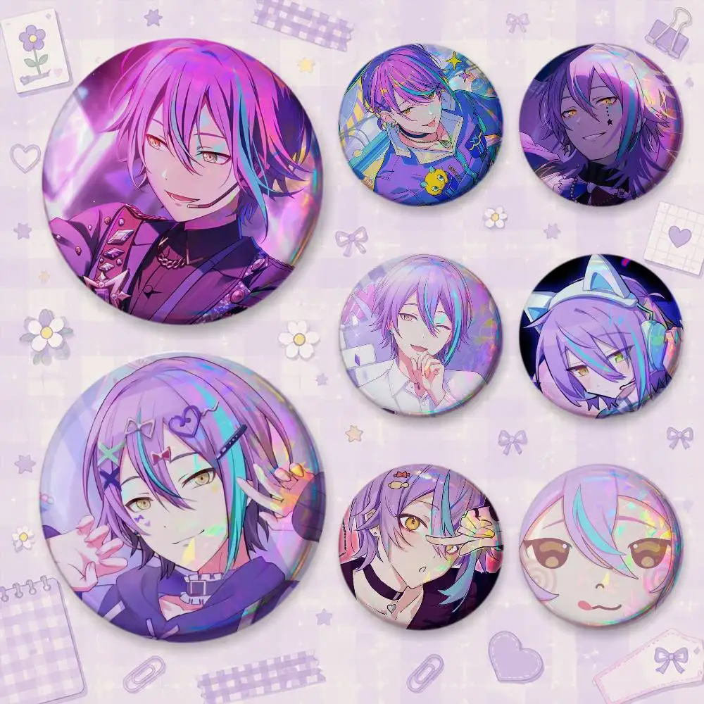 K-Kamishiro R-Rui Brooches Cartoon Badge Pins Backpack Hat Accessories Friend Gift