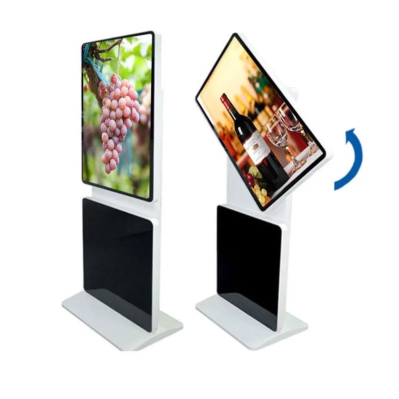 New Design 32 49 inch Digital Signage Kiosk Super Thin Interactive Touch Screen Floor Standing Display for Cinema Shopping Mall