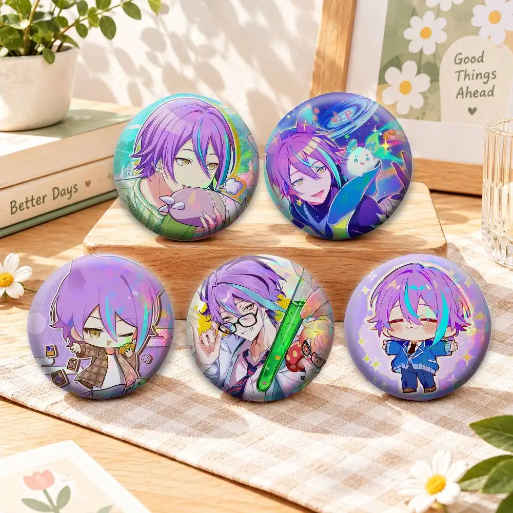 K-Kamishiro Rui PJSK Badges Creative Tinplate Button PinsBrooch Badge Clothes Backpack
