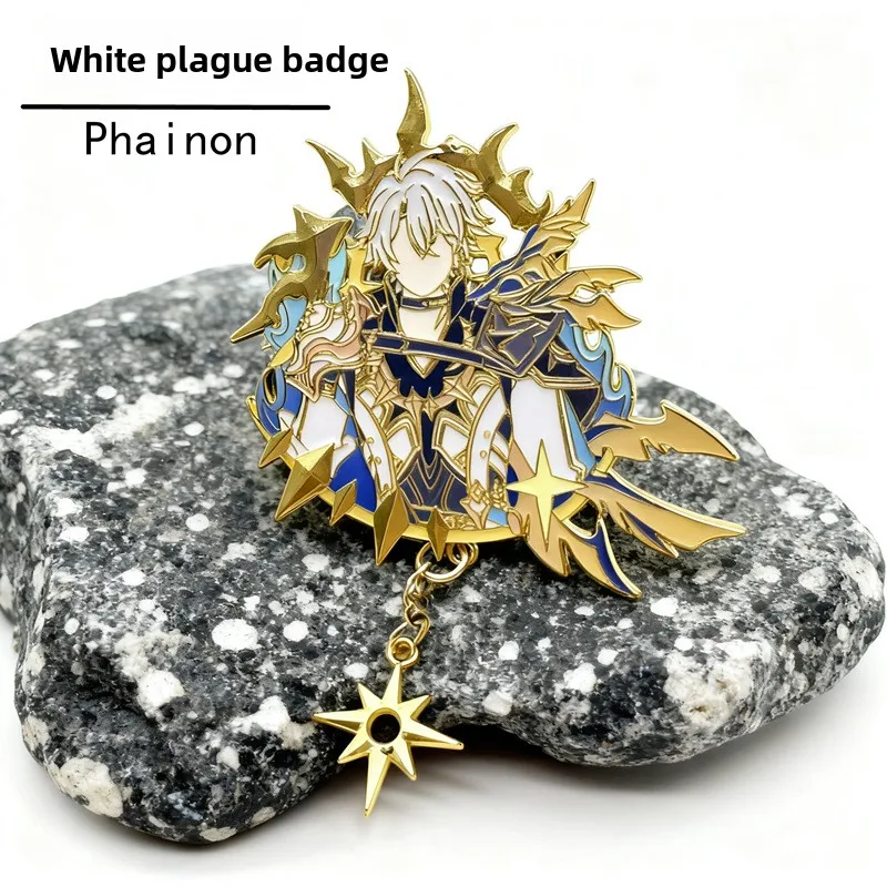 Honkai Star Rail Phainon Enamel Pin, Fanart Metal Lapel Brooch Badge for Backpack, Collectible Gift