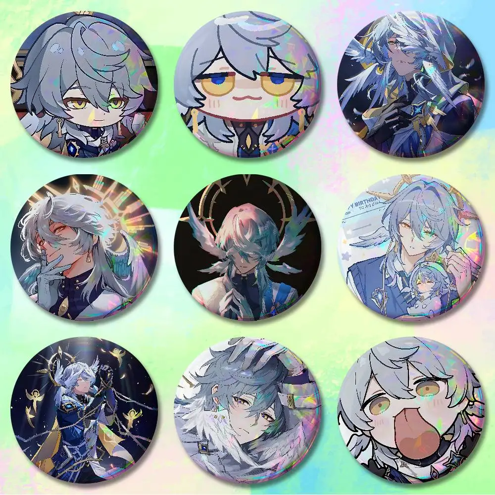 Game Sunday H-Honkai Star Rail Enamel Pin Tinplate Round Brooch Cosplay Nijigen Otaku Culture Badges 58mm 44mm 32mm 75mm 25mm