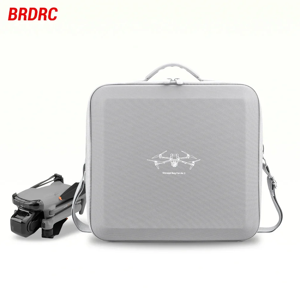 BRDRC Storage Bag for DJI Air 3S RC 2/RC N2 Remote Controller Battery Shouder Case for Air 3S Portable Hard Shell Bag Accesories