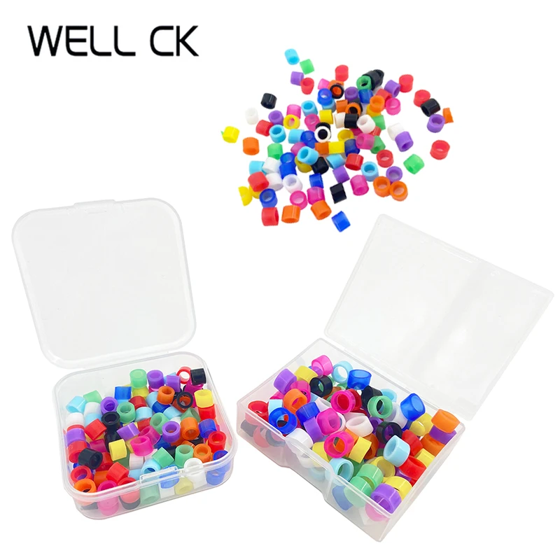 00pcs/Box Dental Tools Instrument Code Ring Soft Silicone Identification Circle Multi Color Fit All Hand Instruments Dentist