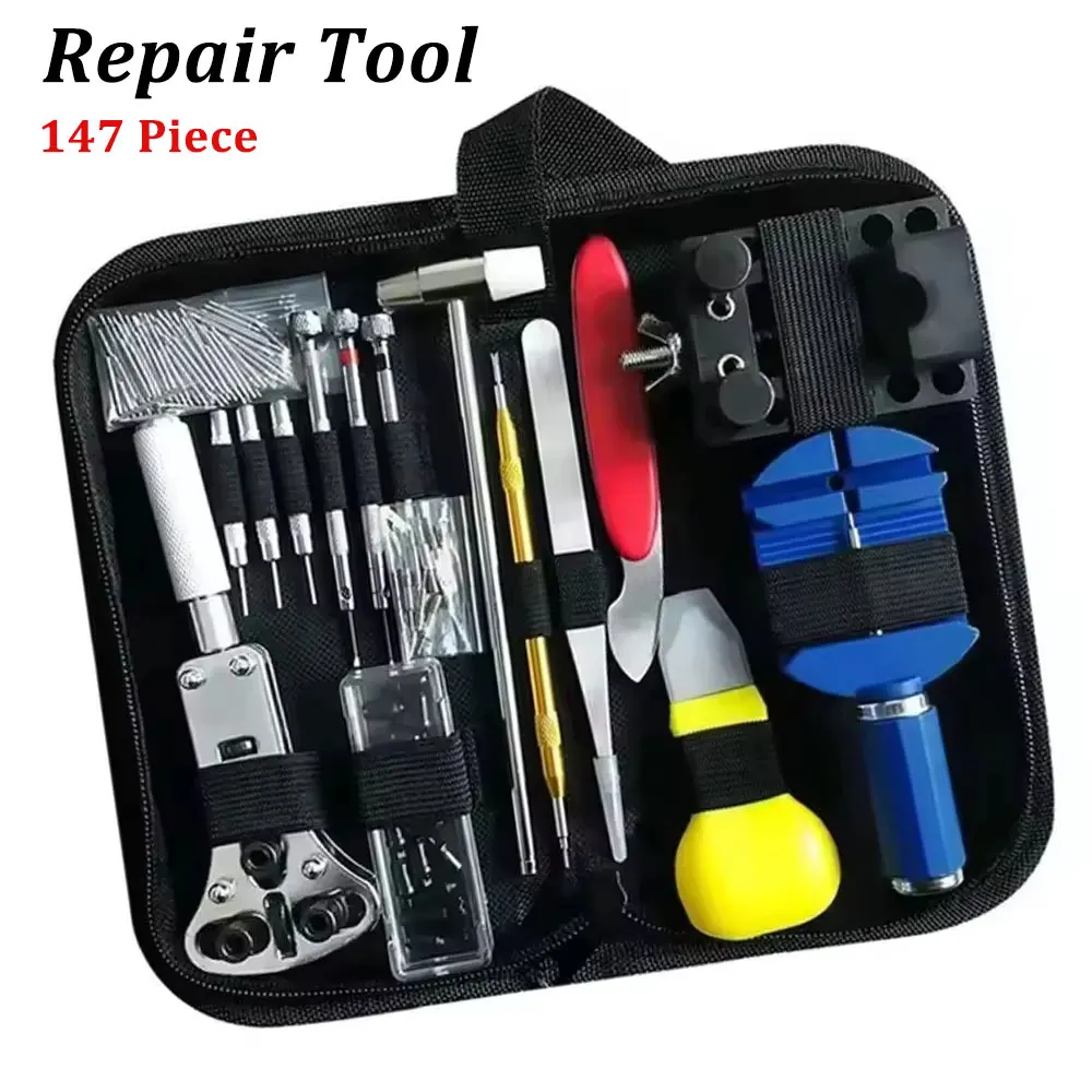 147 Pcs Repairing Watches Watch Maintenance Adjusting Watch Straps Replacing Batteries  Disassembly And Installation Repair Tool