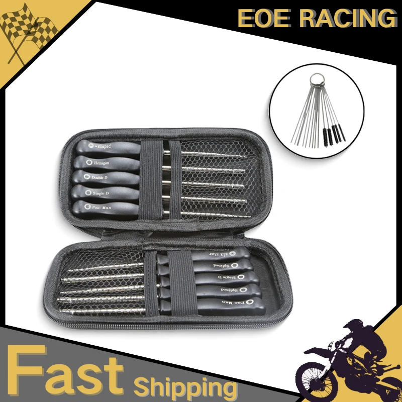 10pcs Screwdriver Kit Small Carburetor Tune up Carburetor Adjustment Tool Single D Double D Hexagon Hex Socket Kit Set