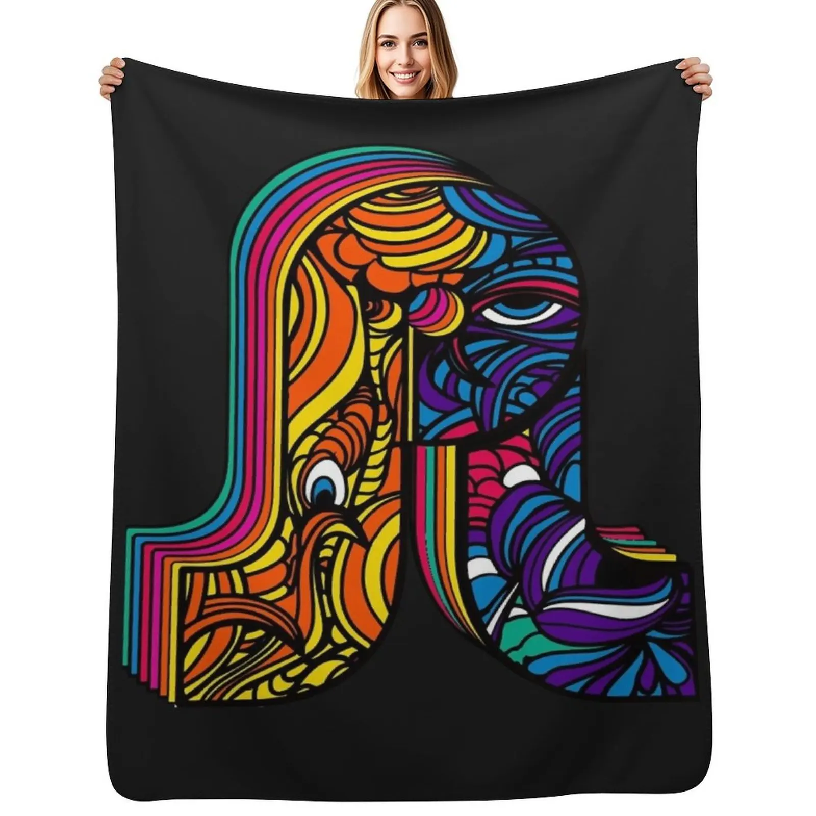 Pl pretty lights music logo classic t shirt Throw Blanket Foldable Soft Warm Blanket for Outdoor Use