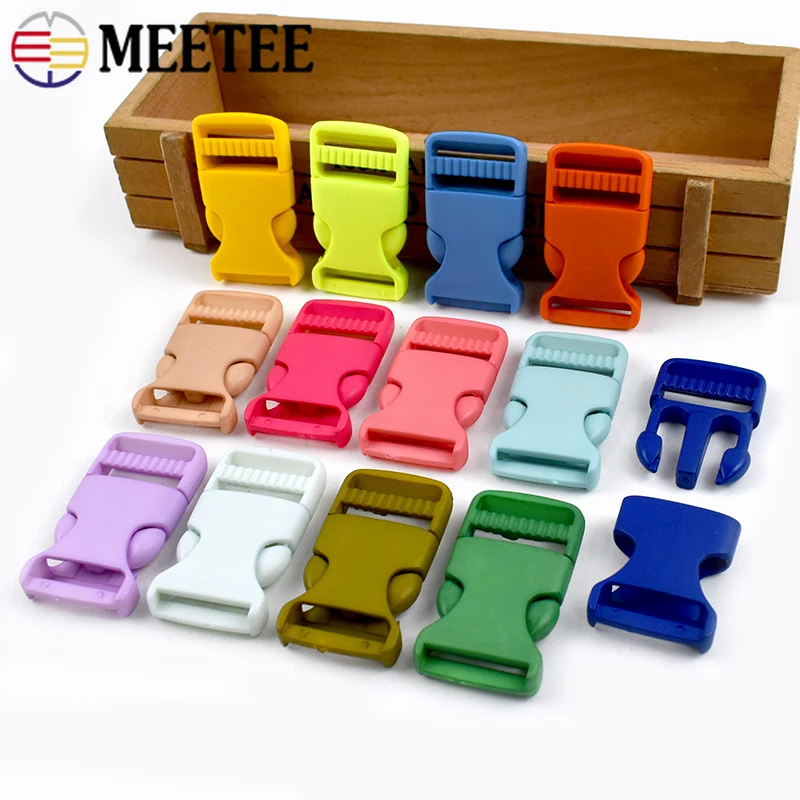 5/10/20P 15-30mm Plastic Buckles for Bag Backpack Strap Quick Release Closure Buckle Belt Dog Collar Hook DIY Crafts Accessories