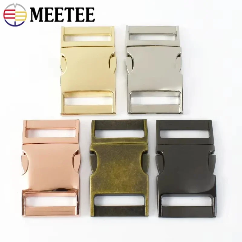 2/5Pcs 10-38mm Metal Backpack Buckles Quick Release Closure Clasp Bag Strap Safety Belt Hooks DIY Sewing Hardware Accessories