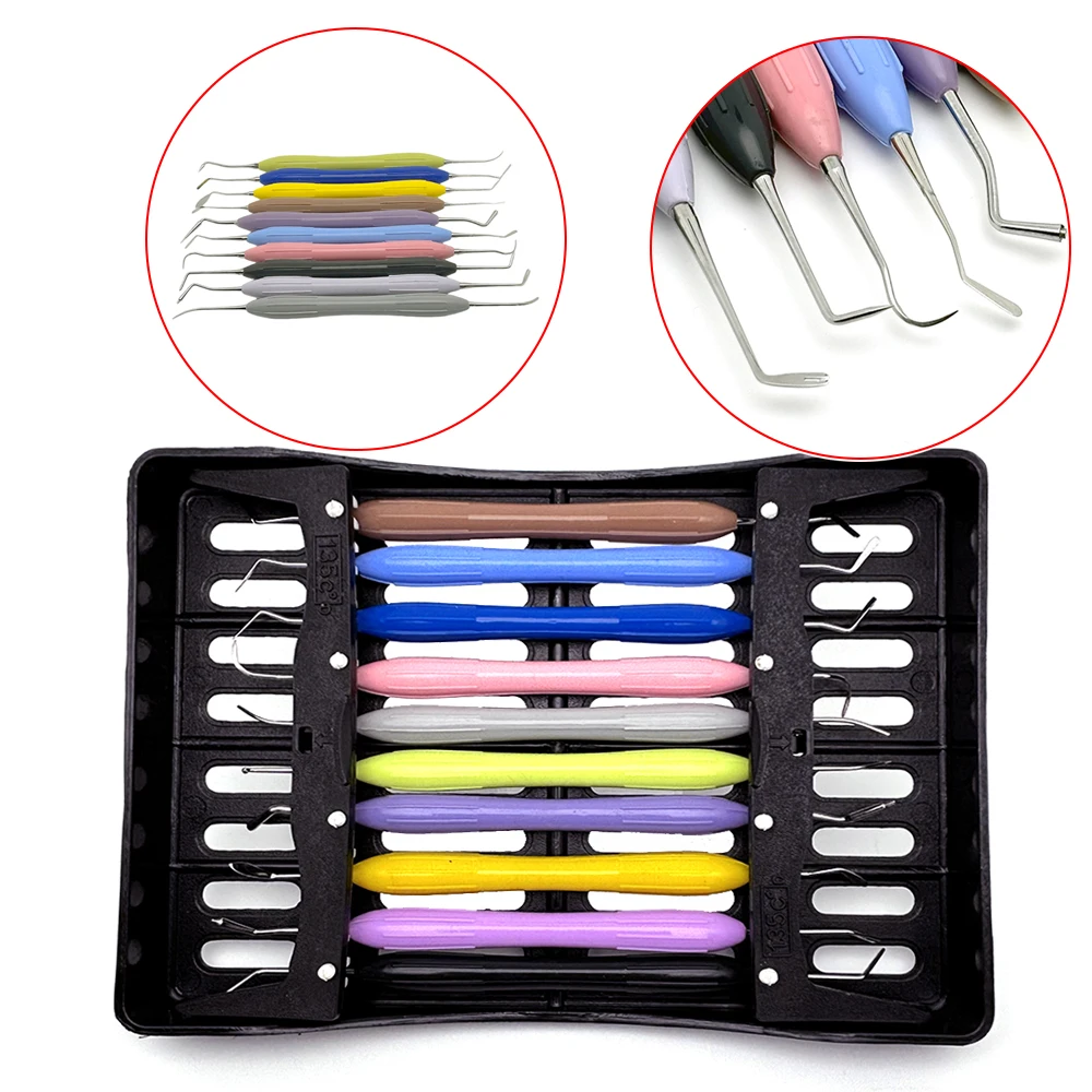 10Pcs Dental Composite Resin Filling Spatula Set for Aesthetic Tooth Restoration Composite Placement and Finishing Dental Tools