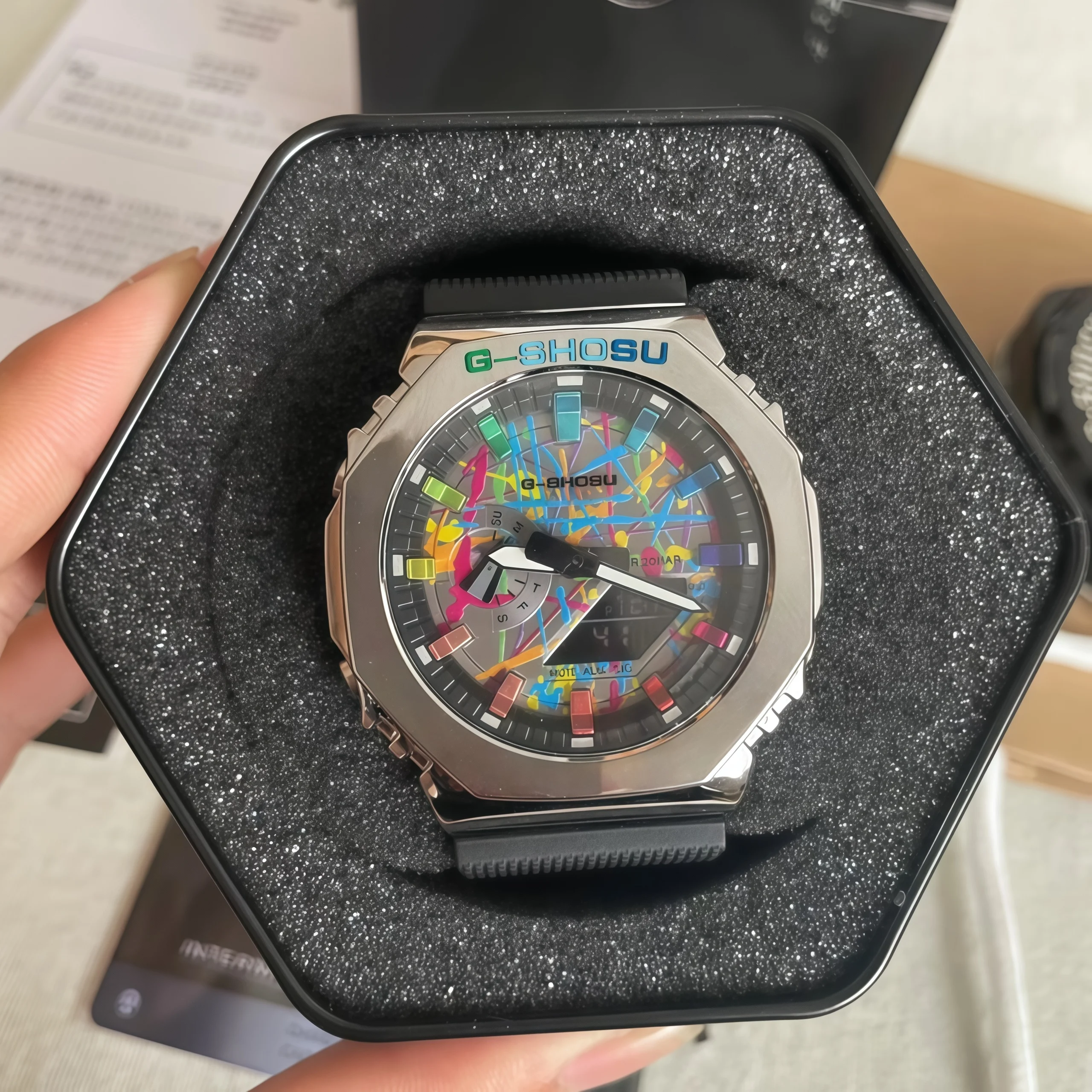Unisex Sports Digital Watch, LED Alloy Dial, World Time, Oak Series, Full-Featured K