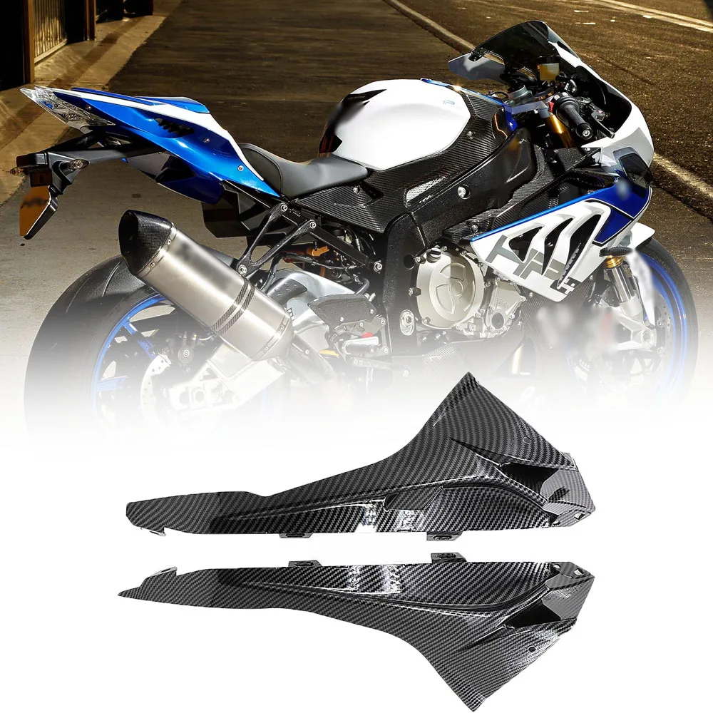 For BMW S1000RR 2015-2018 2019 Motorcycle Fuel tank Side Panel Cover Upper Dash Air Intake Cover Panel Fairing ABS Carbon Fiber