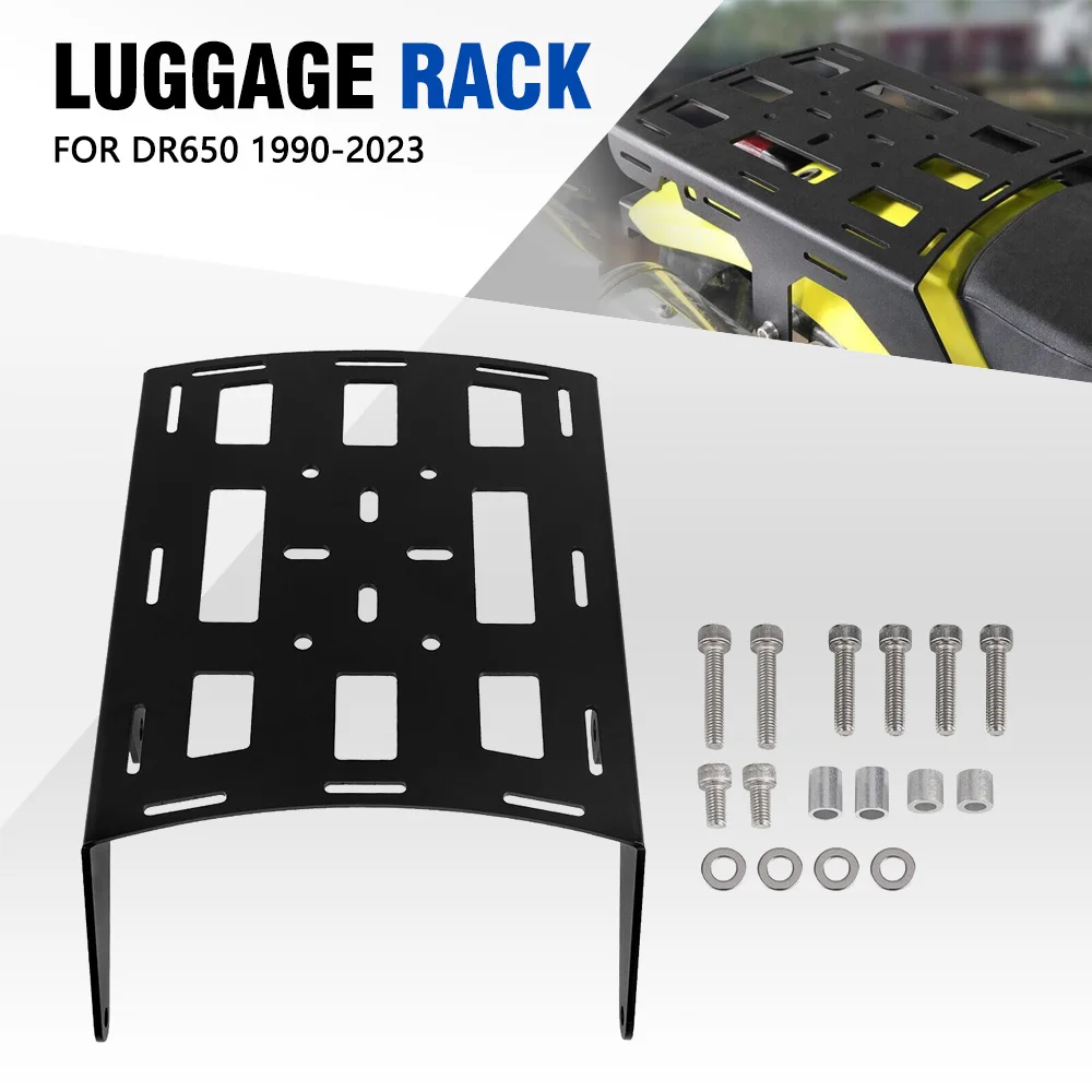 For Suzuki DR 650 DR650 1990-2026 Motorcycle Rear Luggage Rack Cargo Top Case Carrier Support Bracket Parts 2025 2024 2023 2022