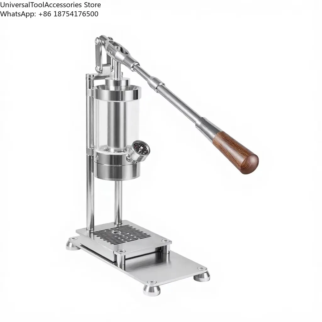 Portable Semi-Automatic Espresso Maker Manual Lever Variable Pressure Home Coffee Machine for Hotels and Cars EU Plug