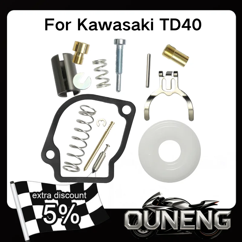 For Kawasaki TD40 TD43 TD48 CG400 Lawn Mowers Carburetor Repair Kit