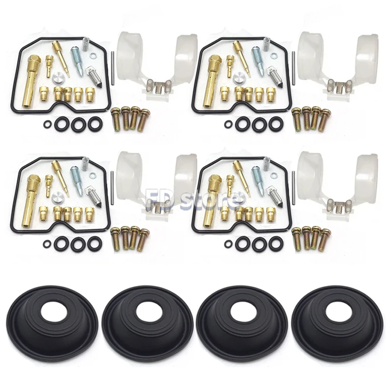 Carburetor Repair Kit For KAWASAKI Zephyr 550 ZR550 B ZR 550 1991-1994 Motorcycle Carb Plunger diaphragm oil cup parts