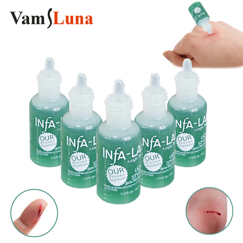 5pcs Nail Disinfection Hemostatic Stopping Blood for Manicure Skin Repair Essence Anti Bleeding Beauty Salon Nail Shop Dedicated
