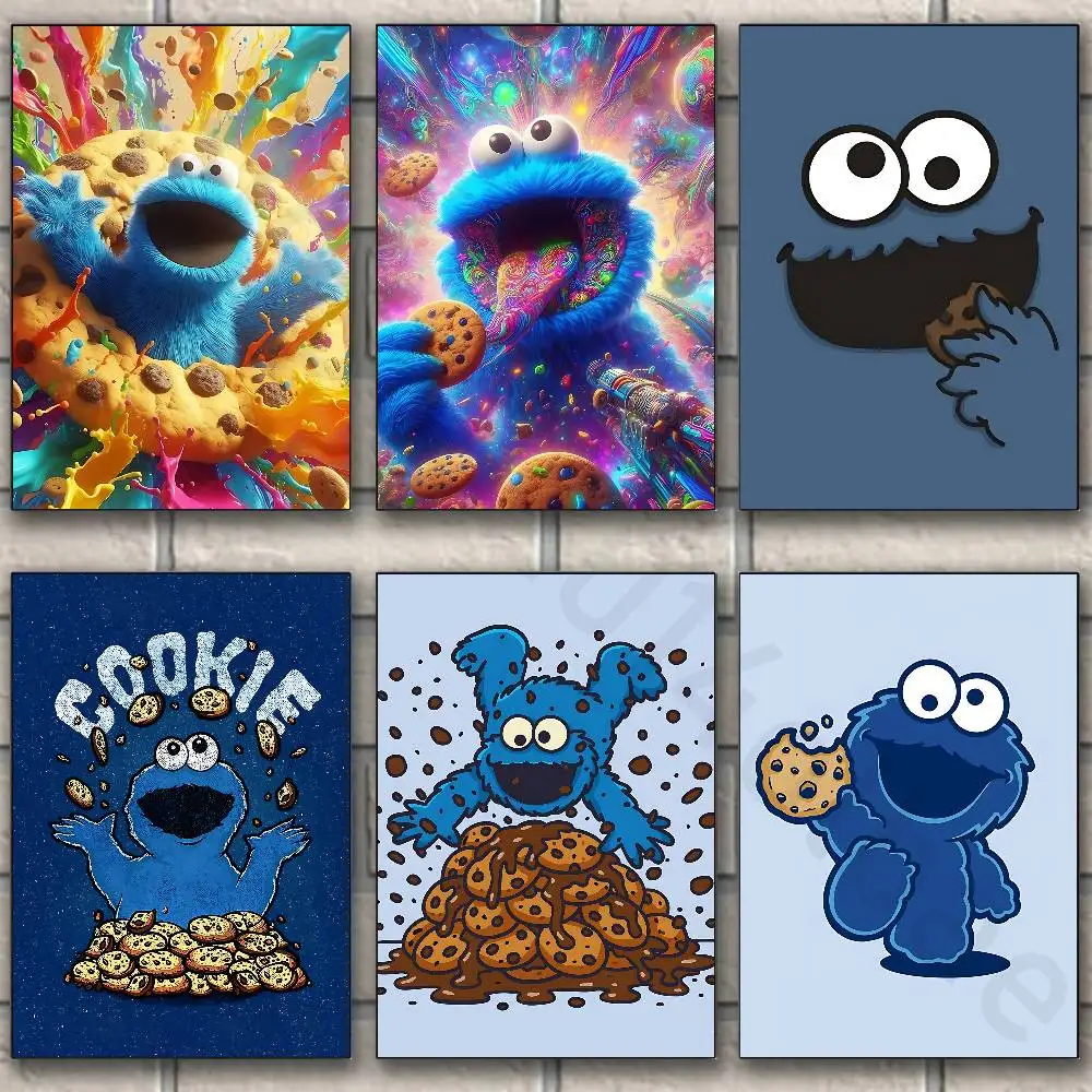 C-Cookies Monsters Classic Poster Wall art print art suitable for living room bedroom bar parlor home decoration gift