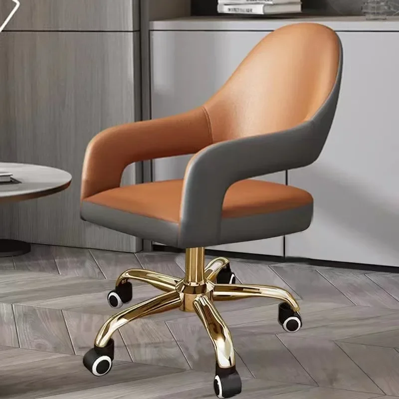 Luxury Light Luxury Computer Chair Home 360-degree Swivel Gaming Chair for PC Comfortable Makeup Back Support Chair