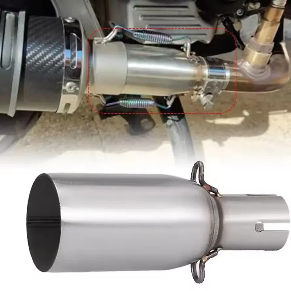 Motorcycle exhaust stainless steel universal adapter 28/30/35/40/45 to 51 MM suitable for most motorcycle installations
