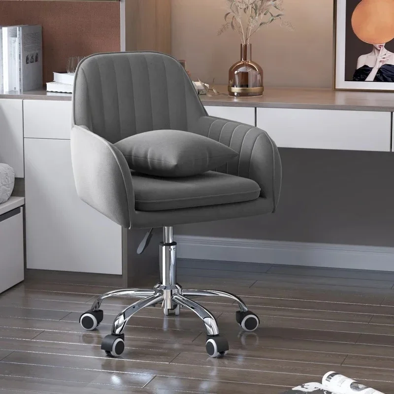 Modern Lift Swivel Office Chairs Study Room Chair Home Backrest Leisure Makeup Chair Bedroom Comfortable Computer Gaming Chair