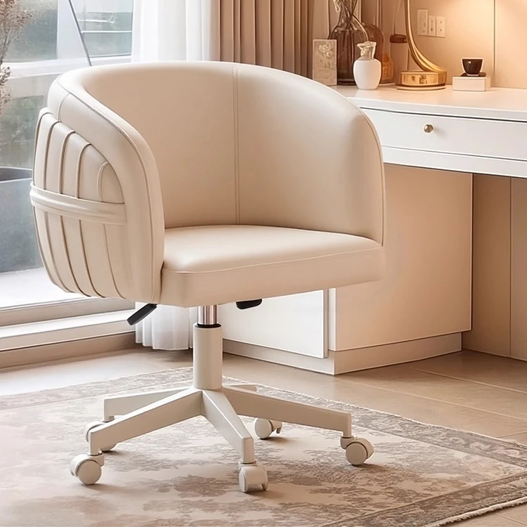 *Modern Bedroom Makeup Chairs Computer Gaming Chair Office Chairs with Wheels Nordic Leather Office Chair for Office Furniture