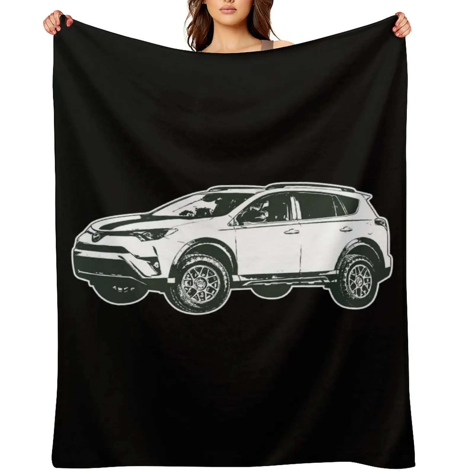 Adventure Lifted Rav 4 Sketch Throw Blanket Furrys Decorative Sofas Flannels cosplay anime Bed covers Camping Blankets