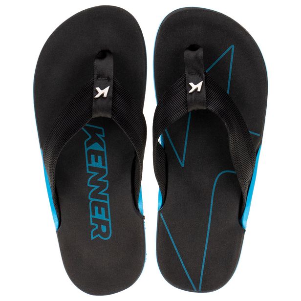 Chinelo Masculino KN6 Pro U1 Kenner - DFY PRETO/AZUL 38