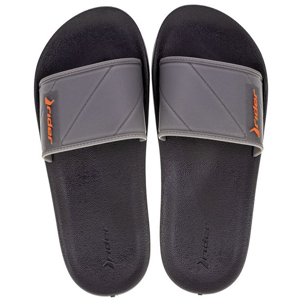 Chinelo Masculino Slide Street Rider - 11578 PRETO/CINZA 39