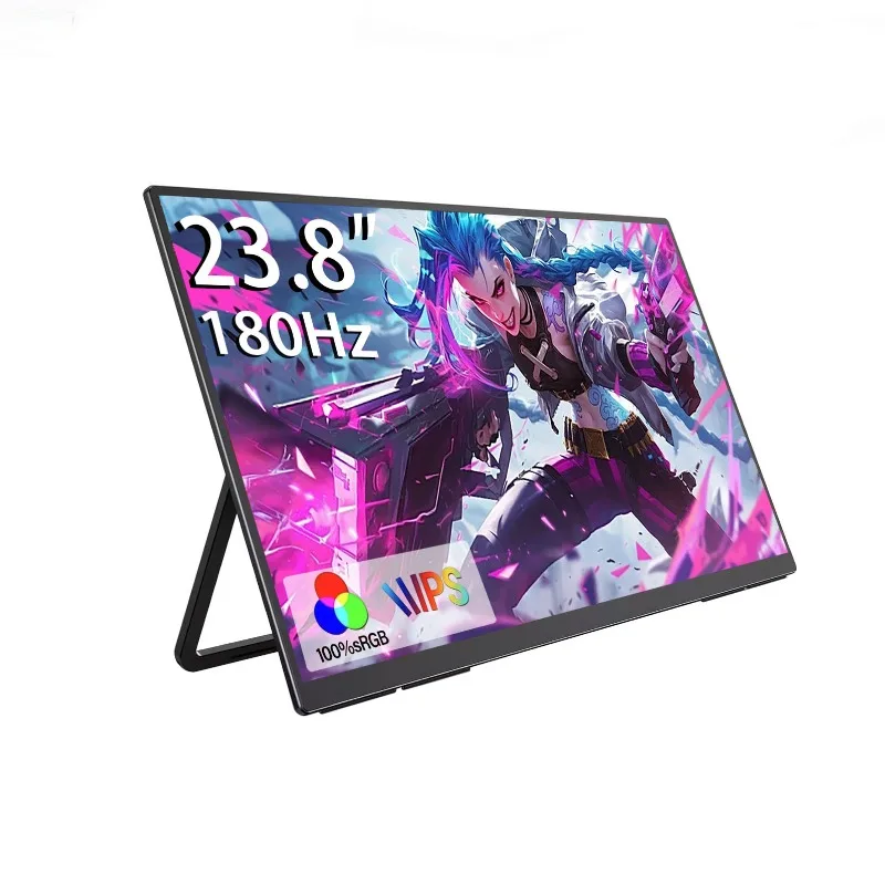 23.8 Inch Portable Monitor 180Hz IPS 2K External Display for Computer Laptop PS4 PS5 Gaming