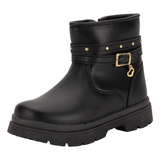 Bota Infantil Feminina Lily Kids 15099 PRETO 21