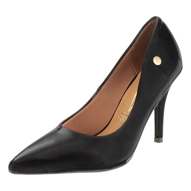 Scarpin Feminino Gloss Salto Alto Vizzano - 11841101 PRETO 38