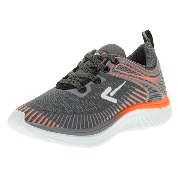 Tênis Infantil Box Kids - BK1709 CINZA/LARANJA 31