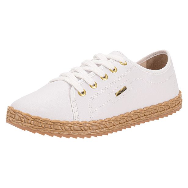 Tênis Feminino Casual Moleca 5696332 BRANCO 34