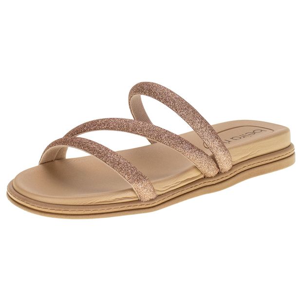 Tamanco Feminino Flat Beira Rio 8488108 BRONZE 34