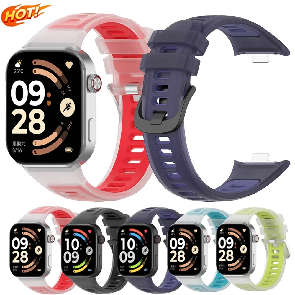 Silicone Original Jelly Translucence Strap for Redmi Watch 6 Active 6 Lite 6 5 4 Sports Bracelet Xiaomi Mi Band 10 Pro 9 8 Pro