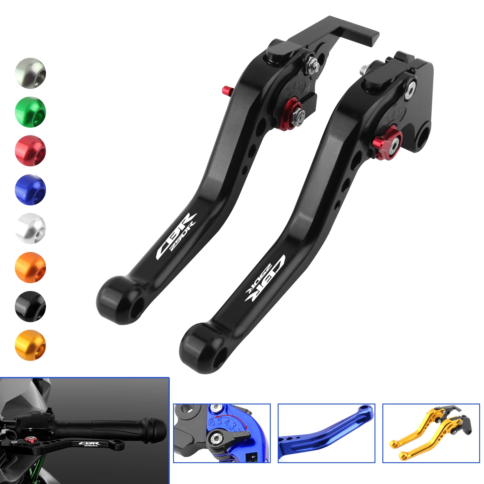 Motorcycle Accessories Short Brake Clutch Lever Handles For HONDA CBR250R 2010 2011 2012 2013 2014 2015 2016 2017 2018