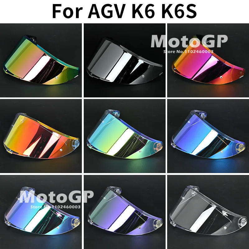 For AGV K6S K6 Visors Lens Casco Para Motos Anti Scratch Casque Moto UV Protected Windshield Motorcycle Helmet Accessories