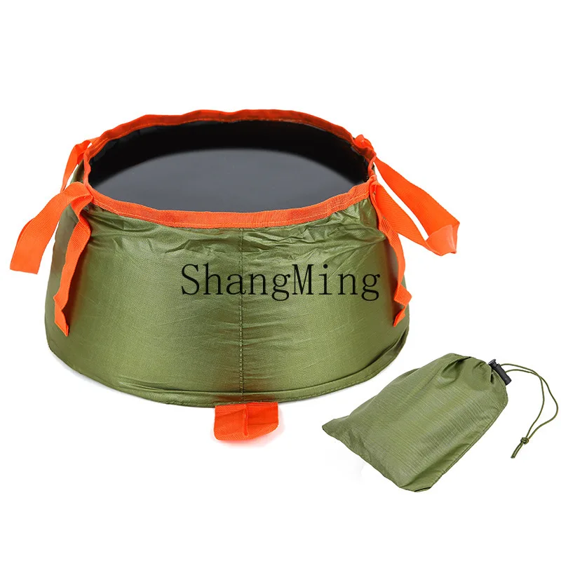 DSA Outdoor Folding Portable Water Basin Travel Camping Hotel Hotel Face Wash Foot Wash Basin Delivery Storage Bag