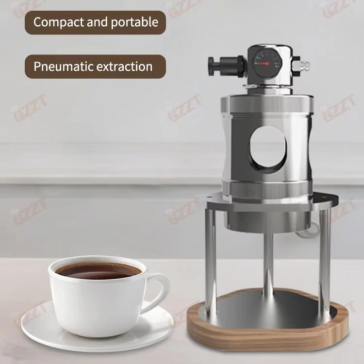 Portable Semi-Auto Espresso Maker 51mm 58mm Home Office Cafe Pneumatic Coffee Machine for Hotel Use Use Air Pump Pressure Manual